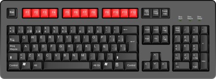 imagen teclado ordenador pc qwerty funcion